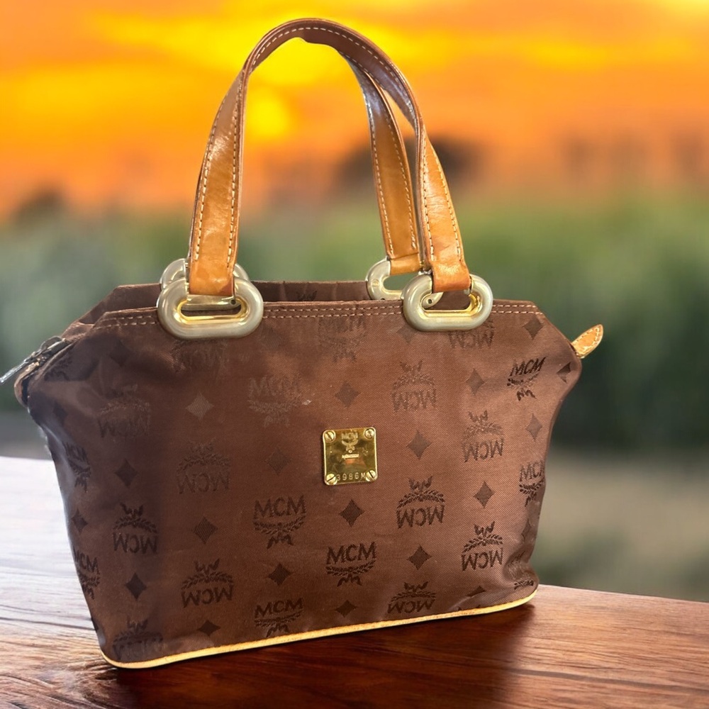 MCM Brown Satchel Bag